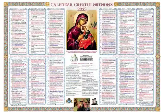 Calendar Ortodox Septembrie 2023
